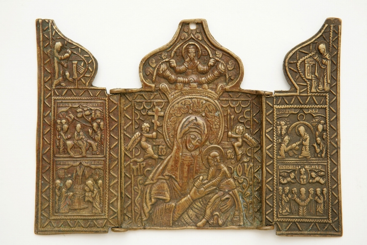 Icoană-pliant cu 3 canaturi 