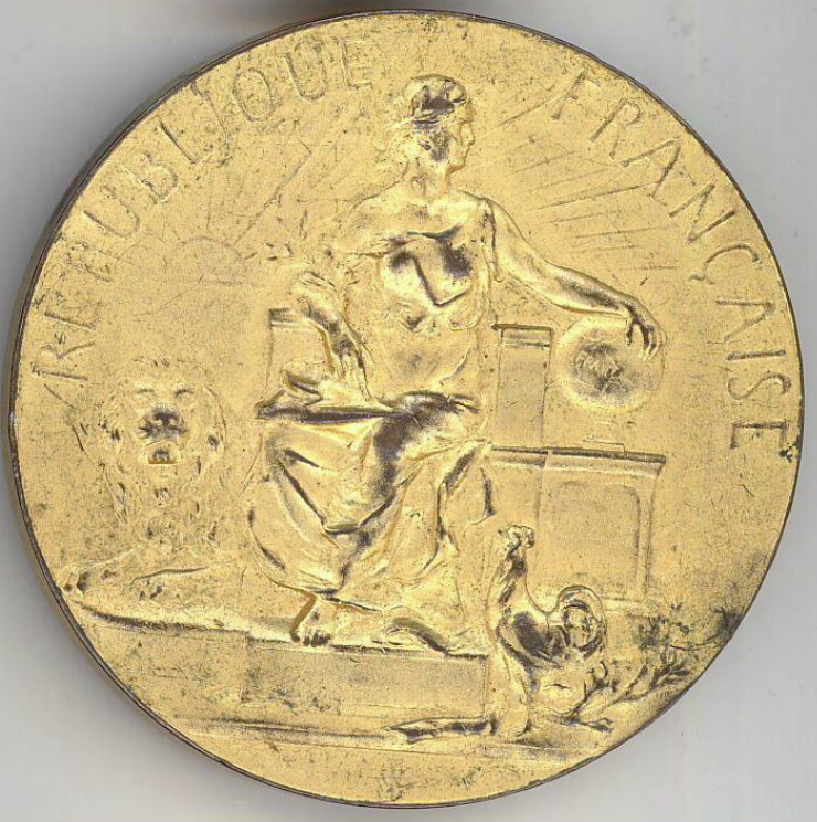 Medalie comemorativă ”Expoziția internațională din Paris”, 1908