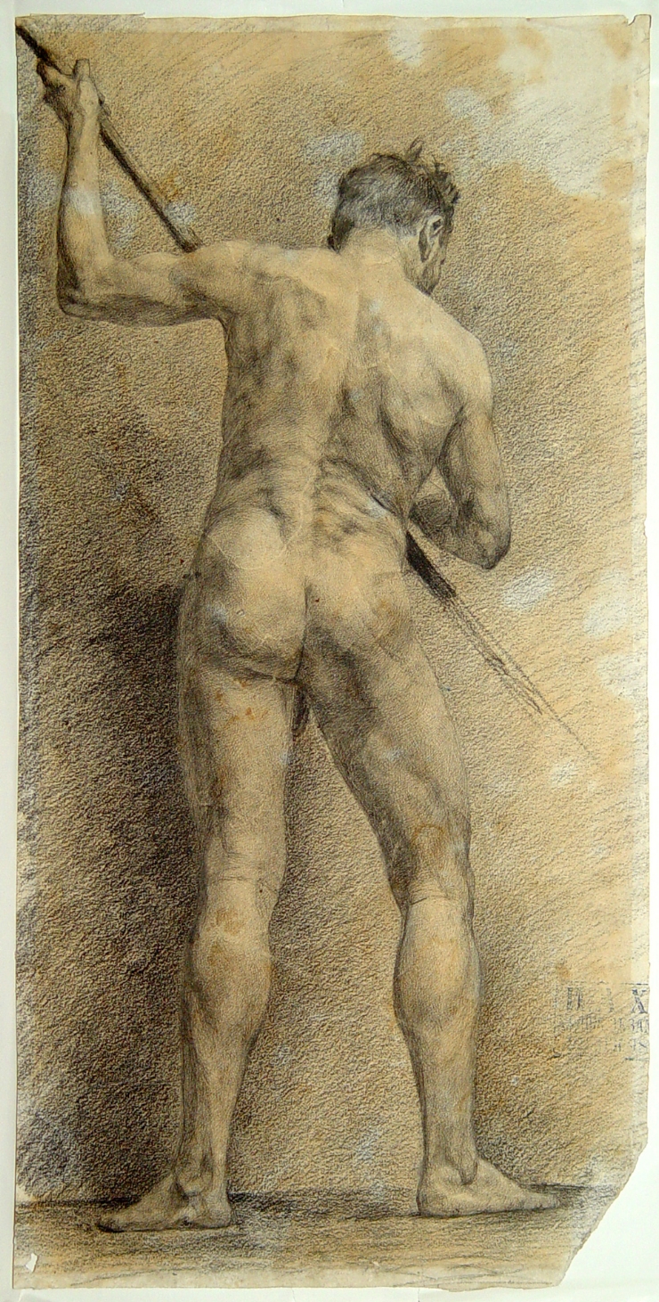 Model de bărbat cu băţ