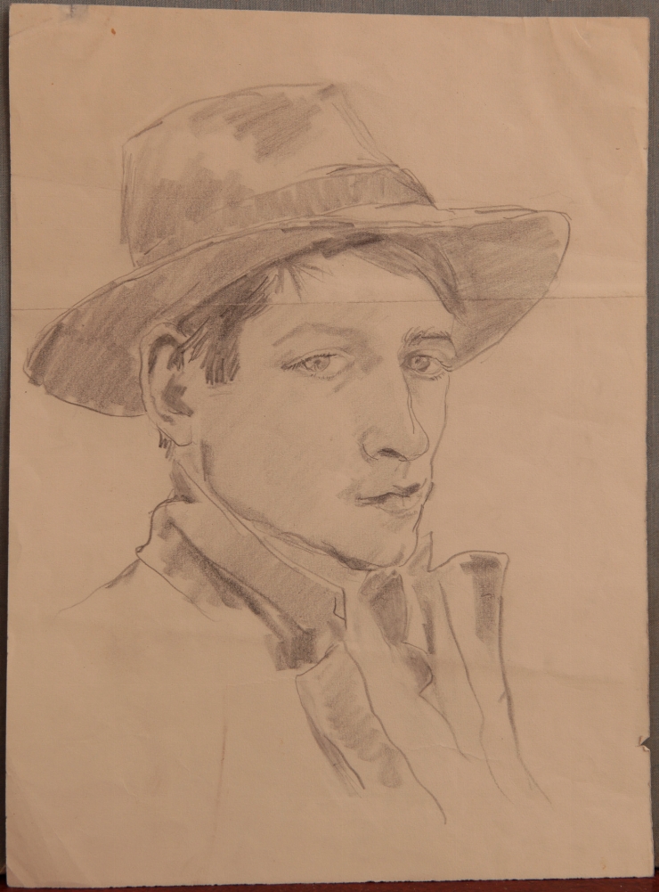 Portret de bărbat în pălărie