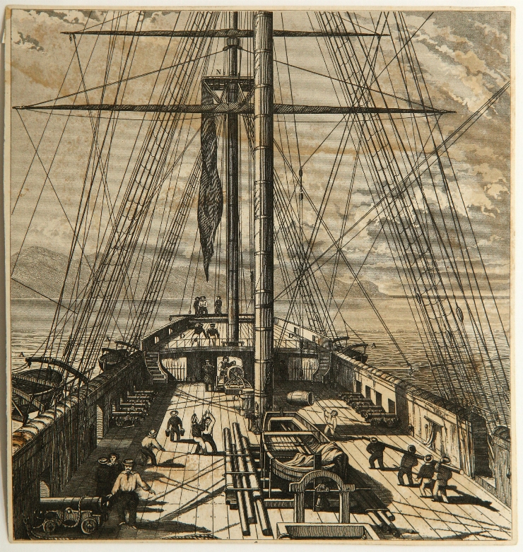 Pupa unui vas militar, ilustrație la Enciclopedia iconografică a științei și artei, v. VI, 1849-5...