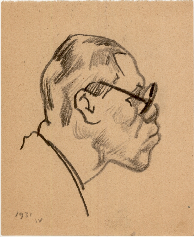 Schiţă (Portret de bărbat în profil)