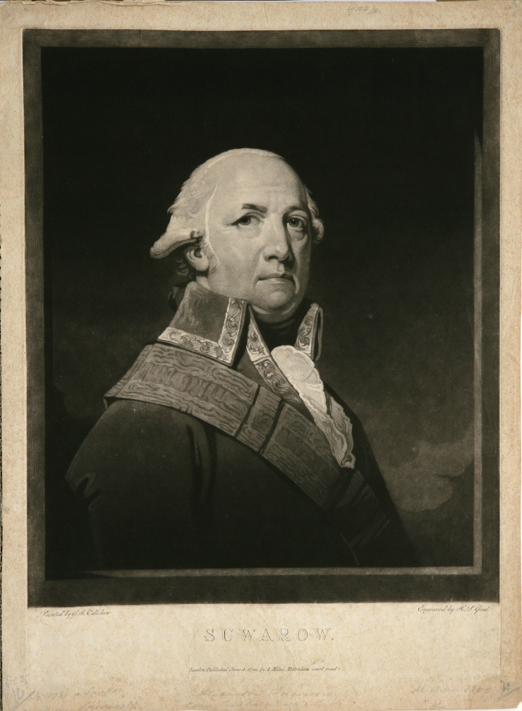Portretul lui Suvorov (de pe originalul lui G. Kalichen)