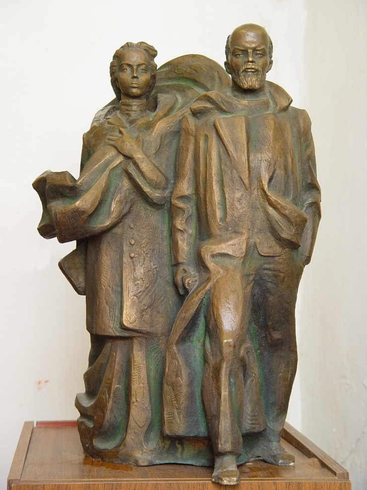 V. Lenin şi N. Krupskaia