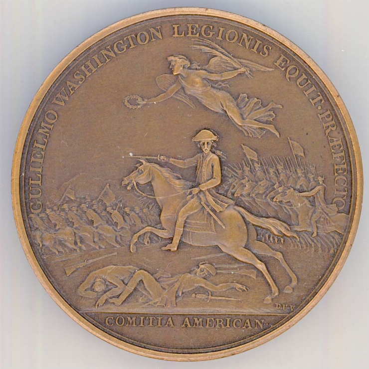 Medalie dedicată evenimentelor revoluției nord-americane, 1784