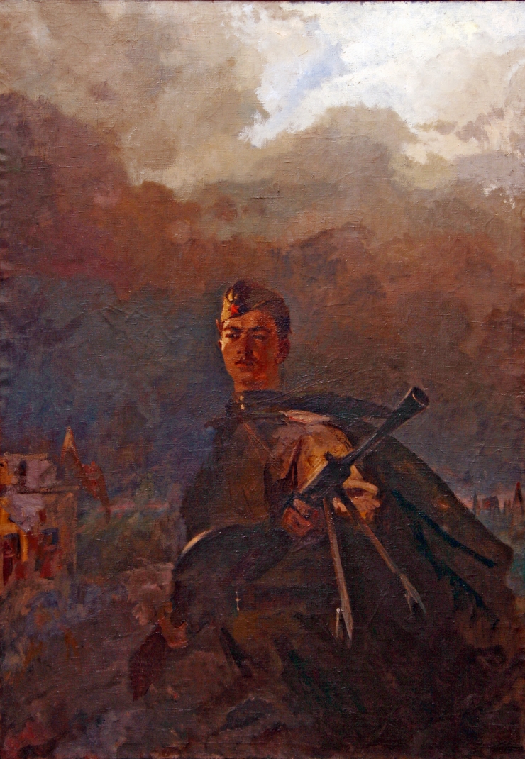Portretul eroului URSS Ion Soltîs