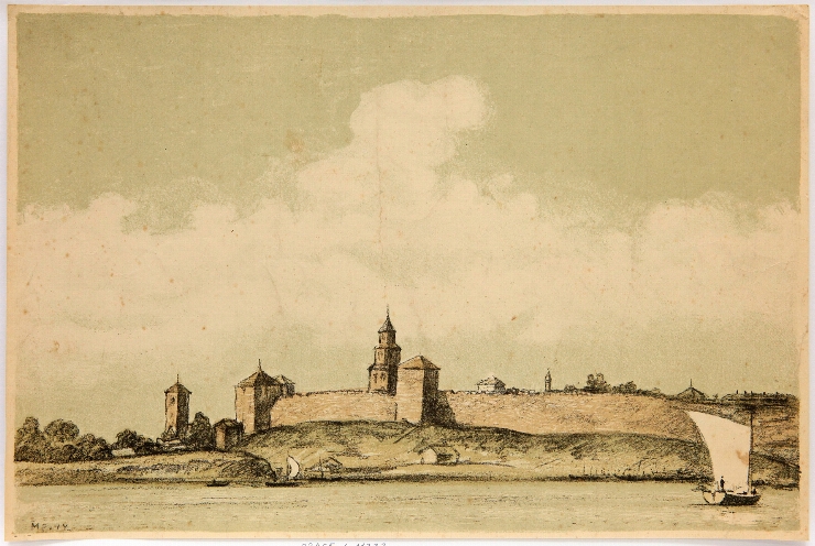 Cremlinul din Novgorod (monogramist M. R.)