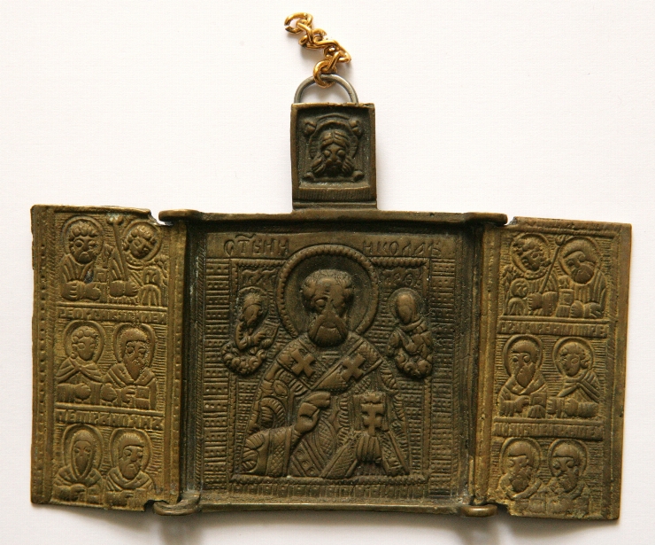 Icoană-pliant cu 3 canaturi 