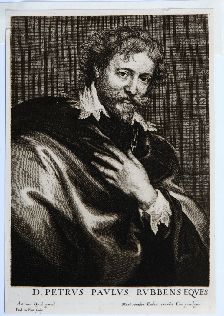 Portretul lui P. P. Rubens (de pe originalul lui A. van Dyck)