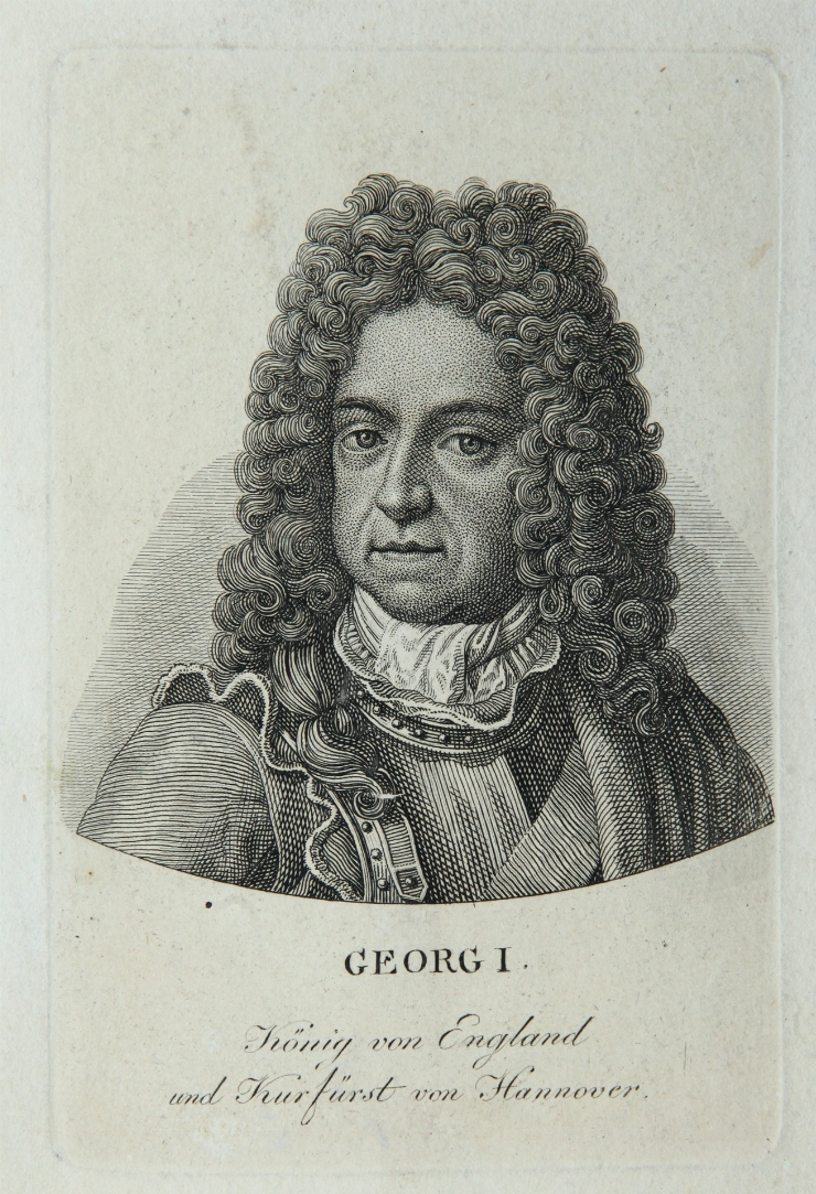 Portretul regelui Angliei George I (Kurfurst de Hanovra)