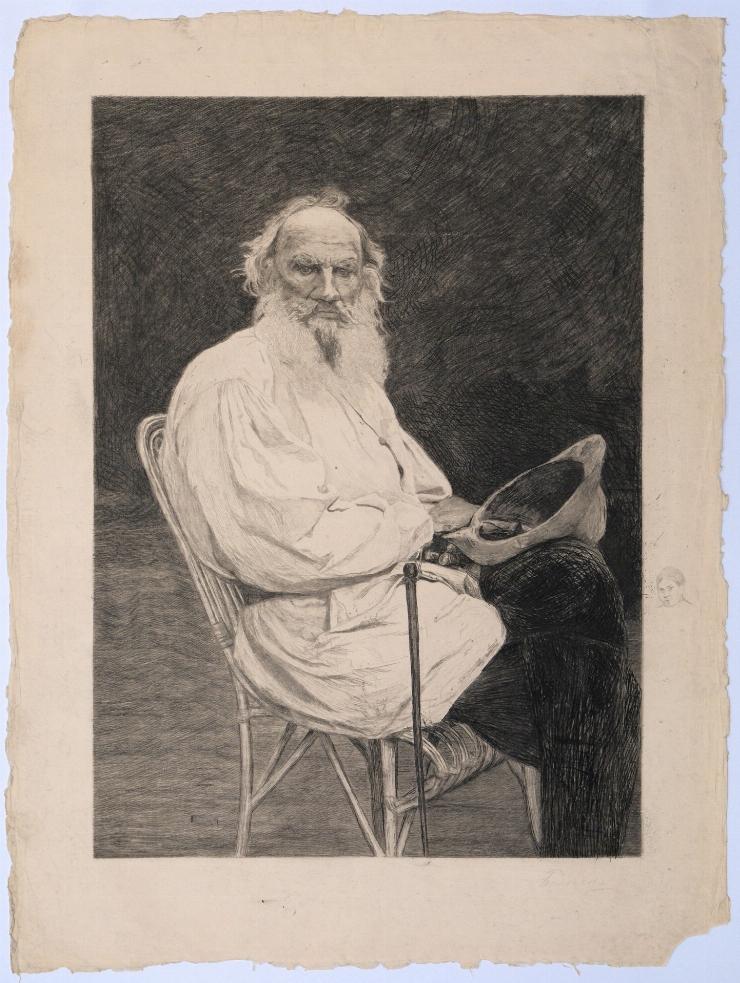 Portretul lui L. Tolstoi