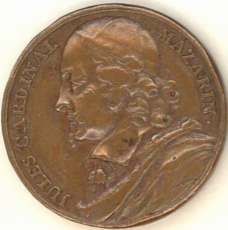 Medalie comemorativă „Decesul cardinalului Giulio Mazarini”, 1661