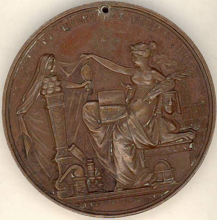 Medalie comemorativă „Expoziția din Strasbourg”, 1885