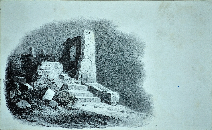 Peisaj cu ruine