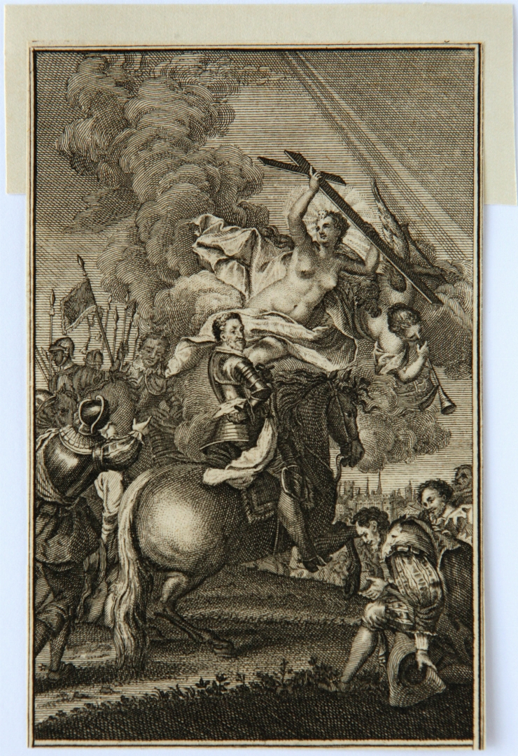 Portret ecvestru cu figuri alegorice