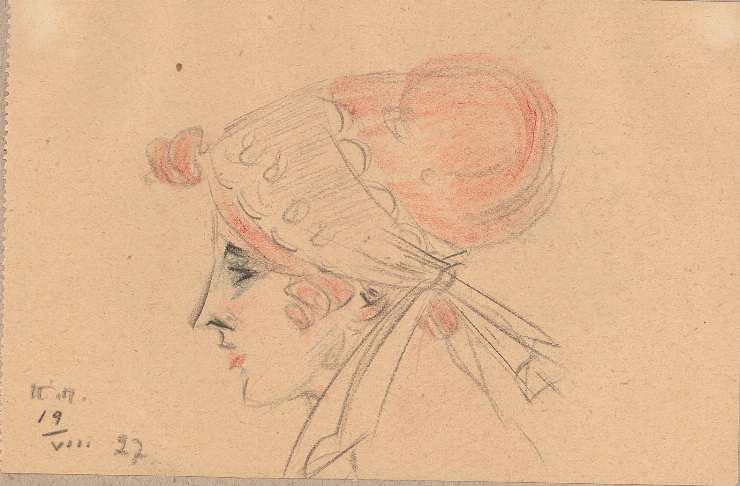 Schiţă (Portret de doamnă)
