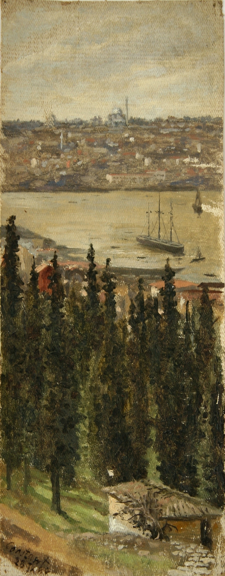 Vederea la Konstantinopol. Cornul de Aur.