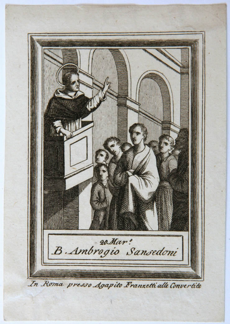 Ambogio Sansedoni (foaie de calendar)