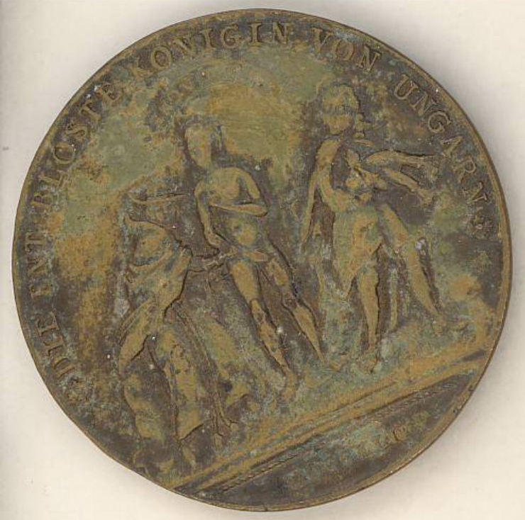 Medalie 1742 (satirizarea Habsburgilor)