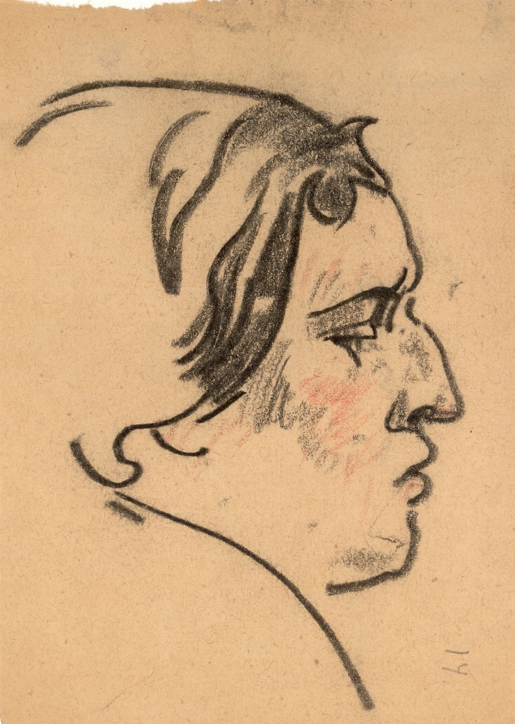 Crochiu (Portret de femeie în profil)