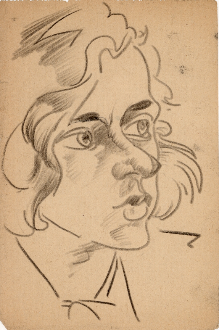 Schiţă. Portret de femeie