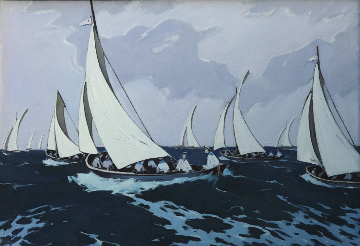 Cursa de canotaj. Regata
