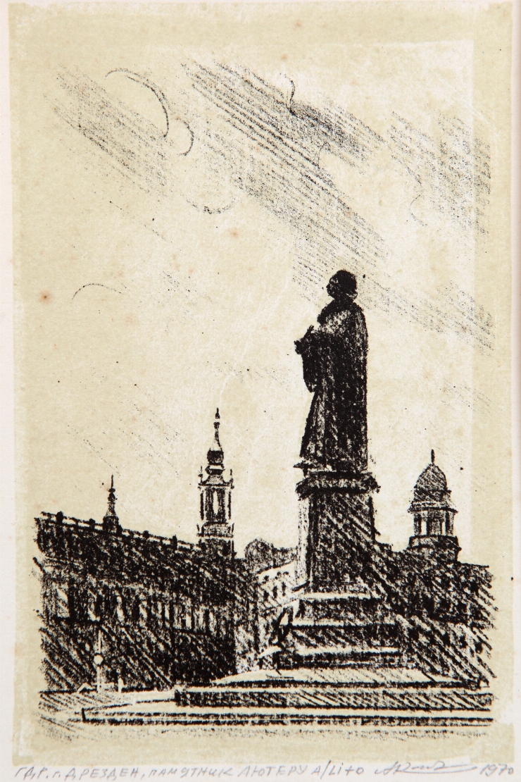 Monumentul lui Luther din Dresden. Din seria 