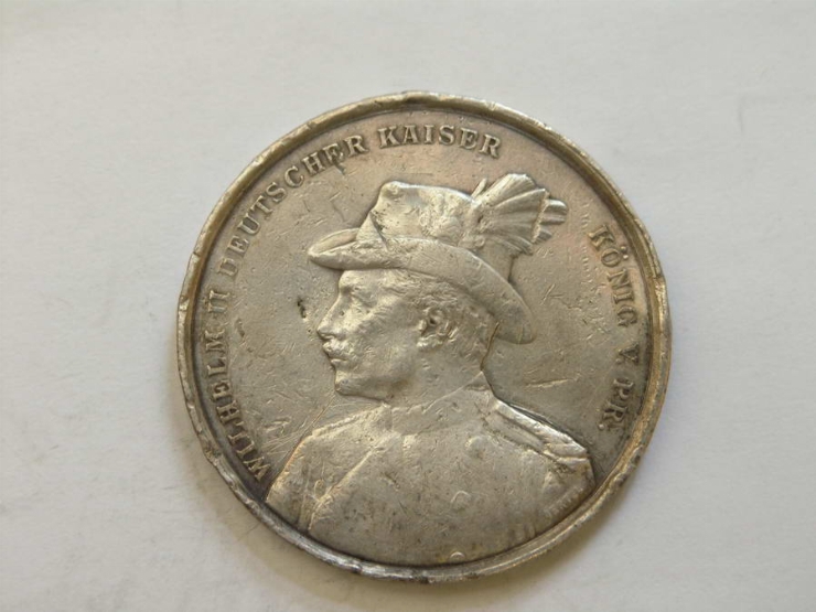 Medalie comemorativă cu portretul împăratorului Wilhelm II-lea