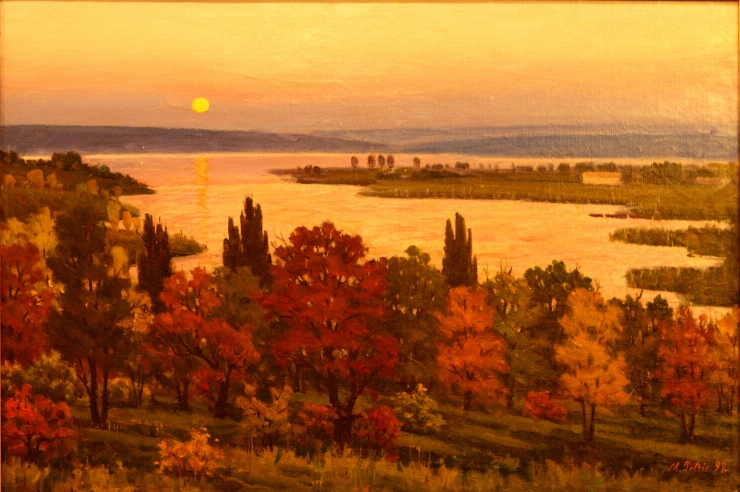 Noapte cu lună pe lacul de la Edineț
