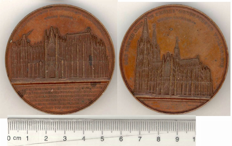 Medalie jubiliară cu imaginea Domului din Koln