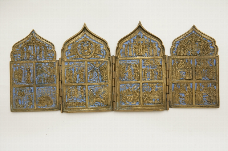 Icoană-pliant cu 4 canaturi