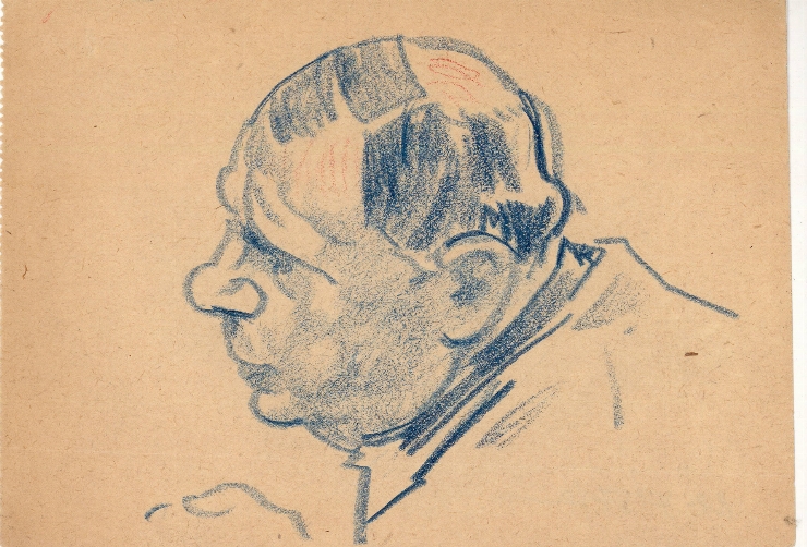 Crochiu (Portret de bărbat în profil)