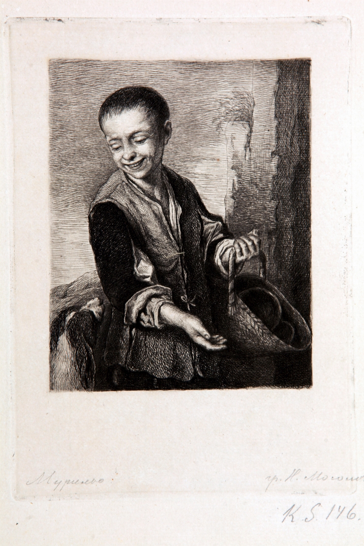 Un băiat cu câine (de pe originalul lui B. E. Murillo)