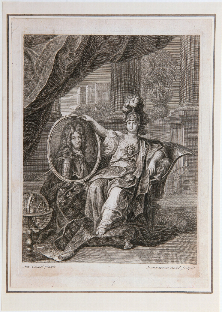 Alegorie cu portretul lui Louis XIV