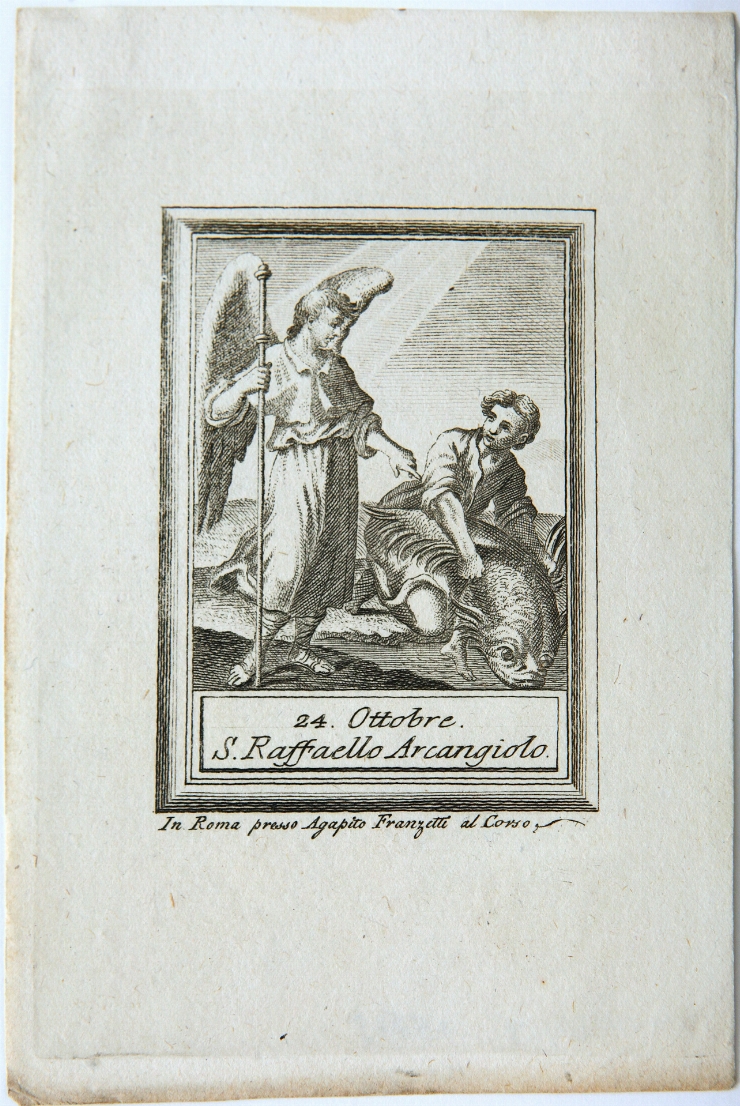 Sfântul Arhanghel Raffael (foaie din calendar - 24 octombrie)