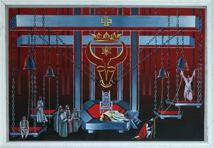 Schiţă de decor la opera 