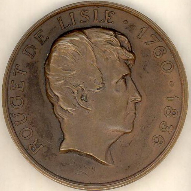 Medalie cu portretul lui Rouget de Lisle, 1918