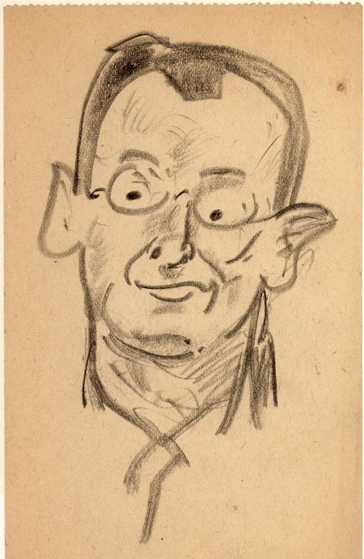 Crochiu (Portret de bărbat cu ochelari)