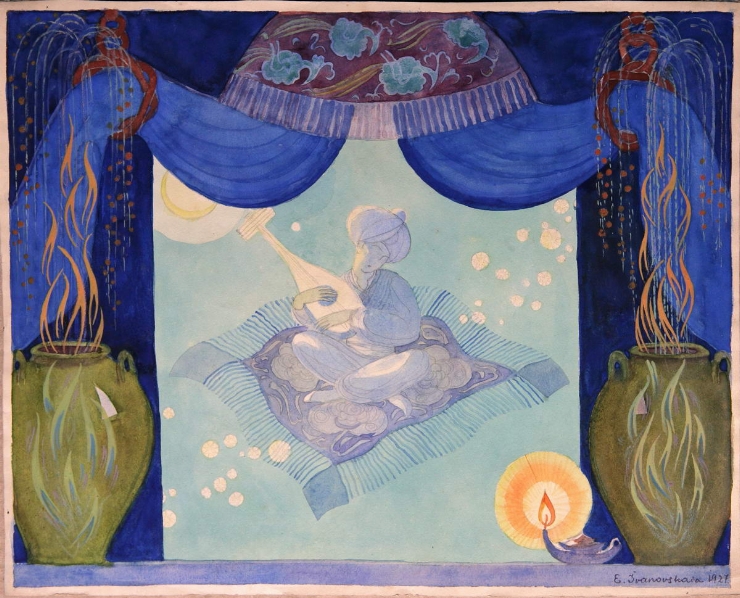 Schiţă de cortină teatrală