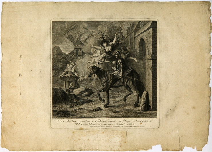 Ilustrație la romanul ”Don Quijote” (după originalul lui Cuypel)