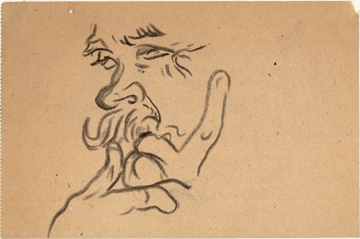 Crochiu (Portret de bărbat cu musteţi)