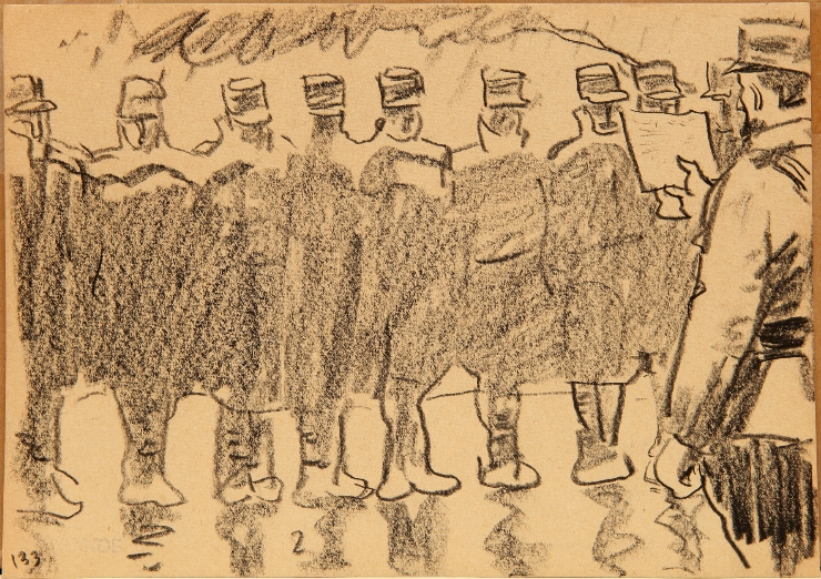 Ordin. Ilustrație la „Focul” de Henri Barbusse