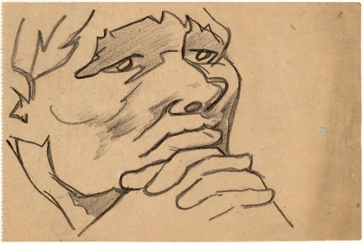 Crochiu (Portret de femeie în profil)