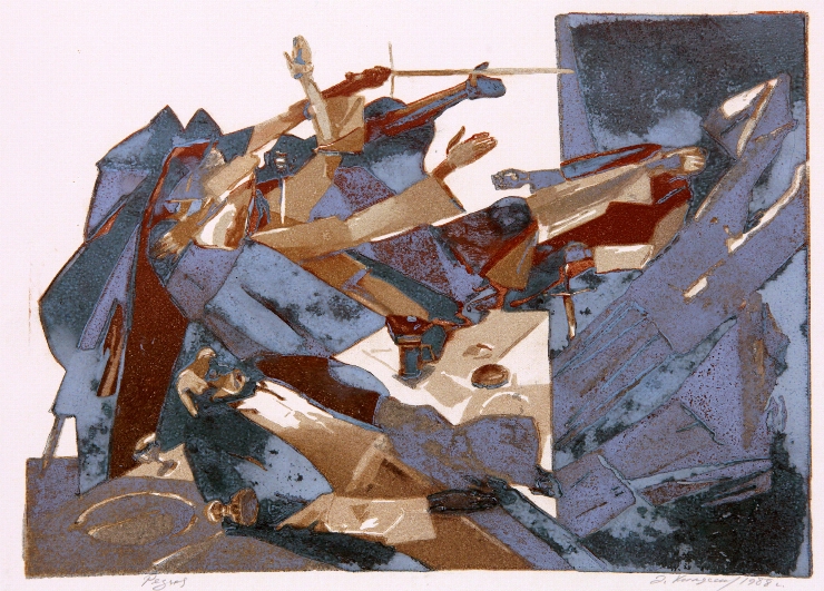 Masacrul. Ilustrație la opera ”Al. Lăpușneanu” de C. Negruzzi