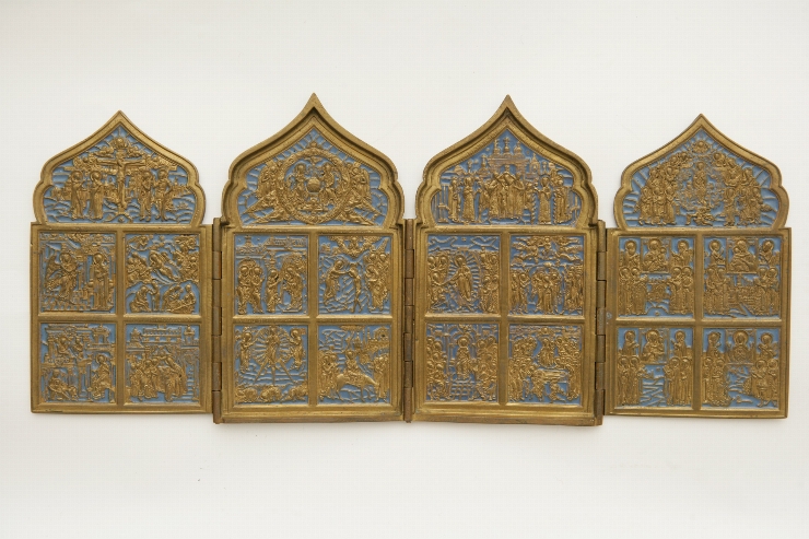 Icoană-pliant cu 4 canaturi 