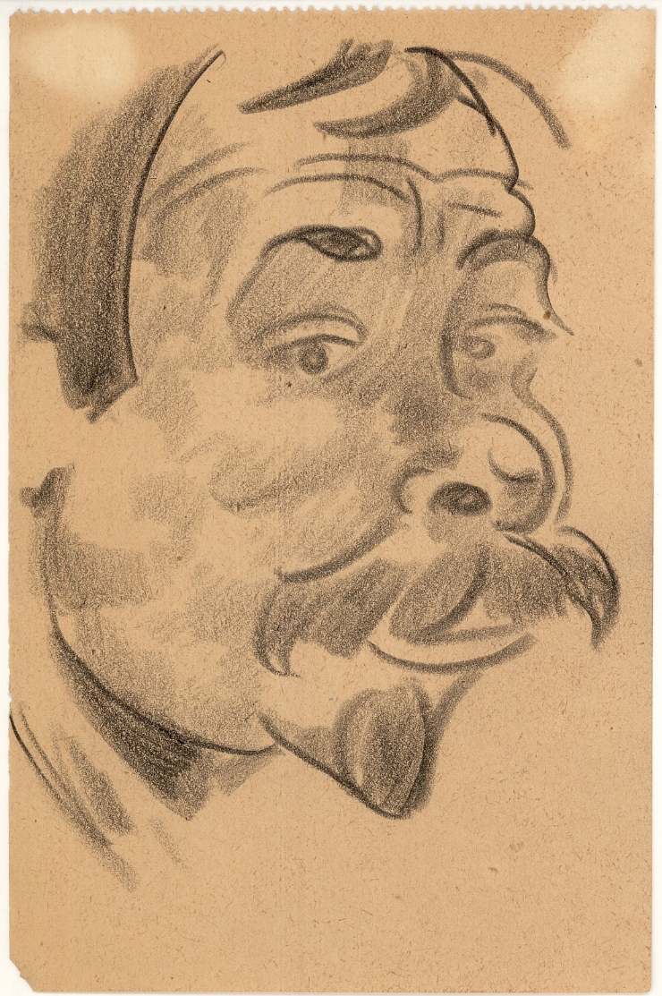 Crochiu (Portret de bărbat cu musteţi)
