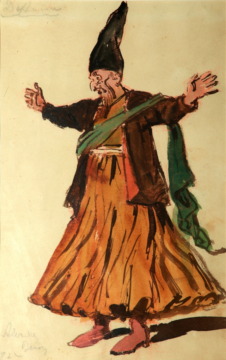 Schiţă de costum (derviş)