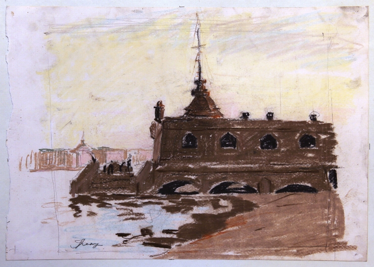 Cetatea Petropavlovsk. Chei pe Neva. Leningrad
