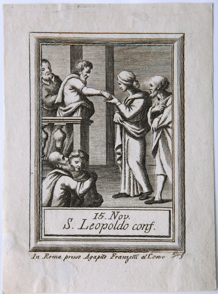 Sfântul Leopold (foaie din calendar - 15 noiembrie)