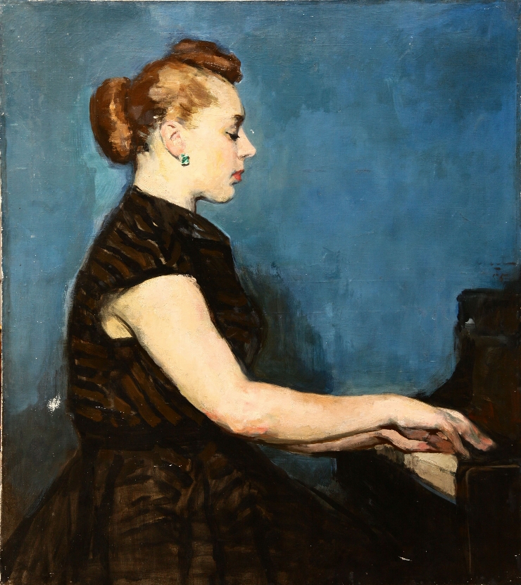 Portretul pianistei poloneză Galina Cerni - Stefaniska.